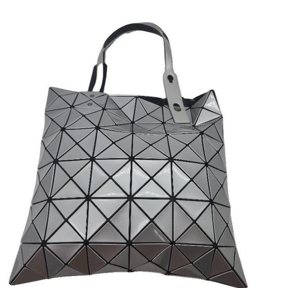 Issey Miyake Handbags - BaoBao by Issey Miyake Silver Lucent Geometric Tote